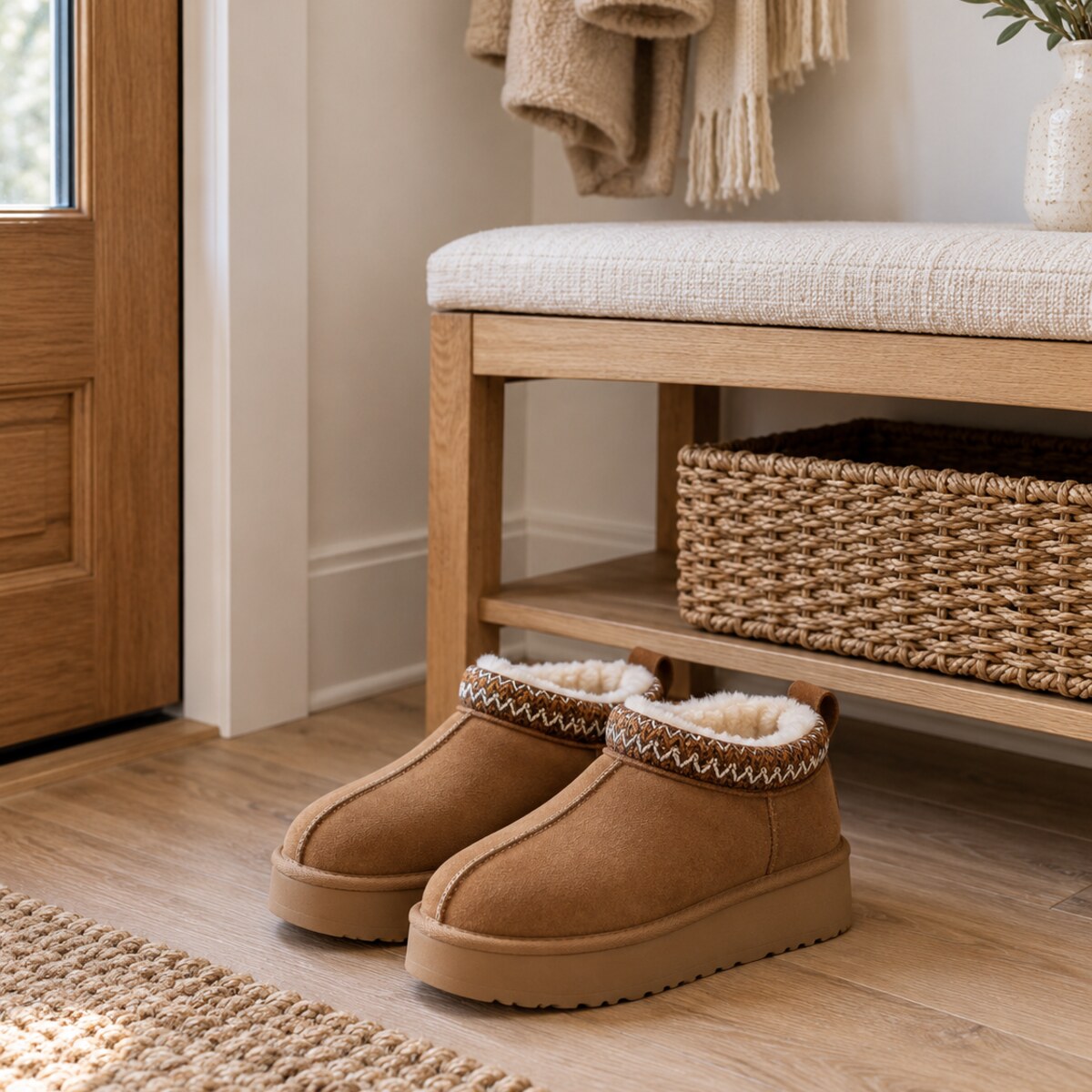Nooklyne illustration for One Cosy Pair Ready by the Door