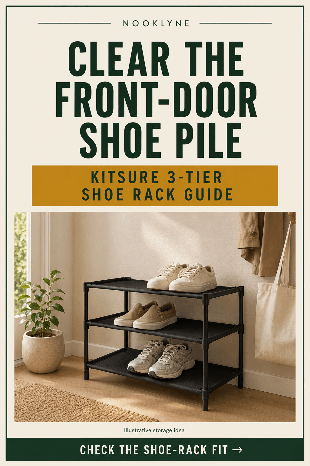 Nooklyne illustration for Clear the Front-Door Shoe Pile
